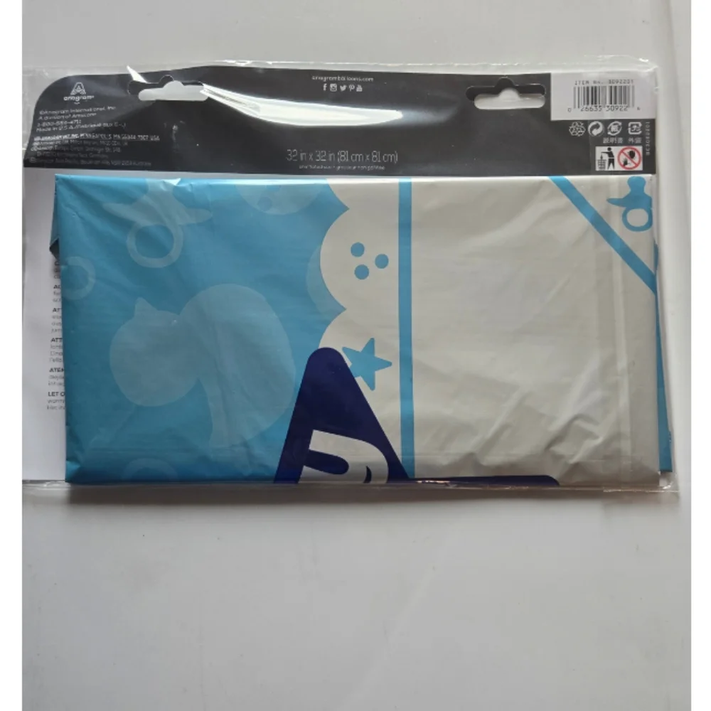 Royal Blue Foil Balloon with Star Design Baby Boy
